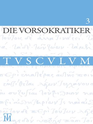 cover image of Die Vorsokratiker 3